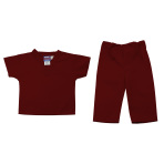 SCRUB SET,KIDS SCRUB SET,CRIMSON,XSMALL,SET
