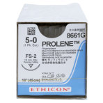 Ethicon Prolene Polypropylene Suture, Size 5-0, FS-3, 18 in., 12/Box