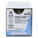 Ethicon Prolene Polypropylene Suture, Size 4-0, P-3, 18 in., 12/Box