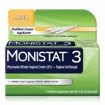 MONISTAT-3, CRM 3 DAY SIMPLE PREFILL APPL,3/BX