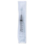 AHS Syringe & Needle, 3mL, Luer Lock, 22G X 1 in., Hypodermic, 1 each, AH03L2225
