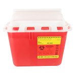 CONTAINER,SHARPS,5.4 QT,WALL,RED,12 EA/CS