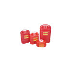 CONTAINER,SHARPS,1.4 QT,RED,FUNNEL TOP,EA
