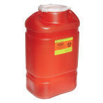CONTAINER,SHARPS,RED,8.2 QT,EA