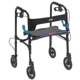 ROLLATOR,CLEVER LITE,FLAME BLUE,8IN CASTERS,ADULT