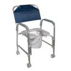CHAIR,SHOWER,LIGHT,PORTABLE,CASTERS,GREY