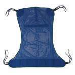 Full Body Patient Lift Sling with Commode Cutout Option, Blue , Large  Size