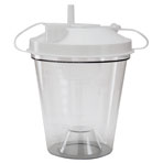 CANISTERS,SUCTION,DISPOSABLE,800CC,12/PACK