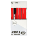 ID BANDS,RED,10"x1",500/CS