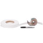 ID TAG, EXTENDED ROLL, 333", WHITE