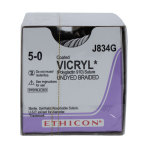 SUTURE,VICRYL POLYGLACTIN 910,5-0,PC-1,18IN,UNDYED,12/BX