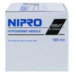 Nipro Syringe and Needle, 3mL, Luer Lock, 22G X 1 in., Hypodermic, 100/BX, JD plus 03L2225