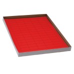 LABELSHEETS,CRYO,38X19MM,FOR GENERAL USE,20 SHEETS,60 LABELS PER SHEET,RED,1200/BX