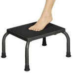 STOOL,STEP,STEEL,9",WIDE NONSLIP BASE,UP TO 300 LBS,BLACK