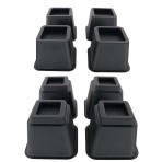 RISERS,BED,STACKABLE,5IN,DURABLE PLASTIC,NONSKID,4 PACK