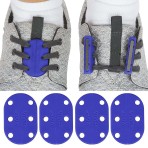CLOSURES,SHOE,MAGNETIC,ANY TIE SHOE,TWO SETS W/ANCHOR CLIPS,BLUE