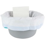 LINERS,COMMODE,W/ABSORBENT PADS,UNIVERSAL SIZE,24 PACK