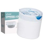 LINERS,COMMODE,W/ABSORBENT PADS,UNIVERSAL SIZE,EACH