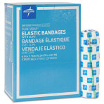 Non-Sterile Sure-Wrap Elastic Bandage, Latex-Free, White, 6 in. x 5 yds., Clips, 10/bx