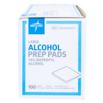 Sterile Alcohol Prep Pads, 2-Ply, Sterile, 100/bx
