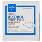 Medium 2-ply alcohol prep pad, 200/bx