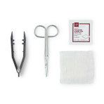 TRAY,SUTURE REMOVAL,METAL SCIS,PVP,EA