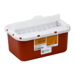 CONTAINER,SHARPS,1GAL,WALL-MOUNTED,FLAB,RED,32/CS