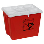 CONTAINER,SHARPS,8 GAL,FLAT,RED,PGII,EACH
