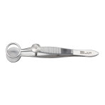 FORCEPS,FRANCIS CHALAZION,3-7/8IN,FENESTRATED JAW,17MM WIDE