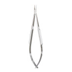 NEEDLE HOLDER,BARRAQUER,CURVED,WIDE,ROUND,5.25IN,GERMAN
