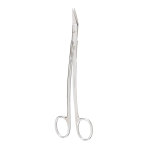SCISSORS,DEAN,DISSECTING,ANGLED,SERRATED,GERMAN,6.75IN