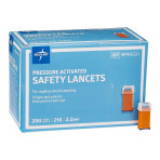 MEDLINE SAFETY LANCET, PRESSURE ACTIVATION, 21G X 2.2MM, 200/BOX