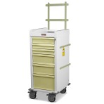 CART,MRI,NON-MAGNETIC,NARROW,ALUMINUM,ANESTHESIA,ACCESSORY PACKAGE,6 DRAWERS,KEY LOCK