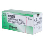 Oasis Nylon Suture, Size 4-0, with NFS-2 Needle, 12/box