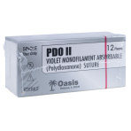 Oasis PDO Suture, Size 2-0, with NCT-2 Needle, 12/box, Veterinary Use Only