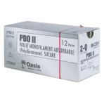 Oasis PDO Suture, Size 2-0, with NCT-1 Needle, 12/box, Veterinary Use Only