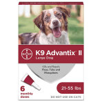 PHV ADVANTIX II RED,DOG,21-55LB,6 CARD