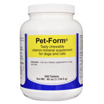 PET-FORM CHEW TABLETS 500 COUNT
