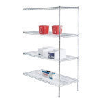 ADD ON,SHELF,RND PST WIRE,4 SHLV,WT. 56 LBS.,18"D X 48"L X 72"H,EA
