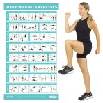 POSTER,WORKOUT,BODYWEIGHT,FULL COLOR,ONE SIDED,LAMINATED