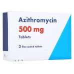 RX AZITHROMYCIN,500MG,3X3 TABLETS