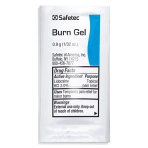 Safetec of America First Aid Burn Gel, 0.9g Pouch, 900/Case