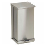 RECEPTACLE,WASTE,STEP-ON,SS,32QT,EACH