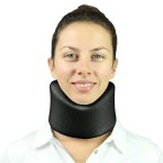 BRACE,NECK,CERVICAL COLLAR,4IN,FLEXABLE,UP TO 20.5IN,BLACK,EACH
