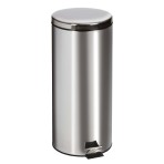 RECEPTACLE,WASTE,STAINLESS STEEL,ROUND,32 QT,EACH