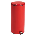 RECEPTACLE,WASTE,RED,ROUND,32 QT,EACH
