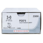 Ethicon PDS II Suture, Size 3-0, RB-1, 27 in., 36/Box