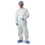 COVERALL,BREATHABLE,WHITE,25/CS