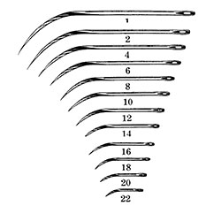 Curved Sewing Needles Set 10 Pieces Medical Clinic Instrument Surgical  Suture Surgeon Tools Semicircular Leathercraft Upholstery Mattress 