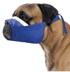 MUZZLES,4XLARGE/COZY QUICK MUZZLE FOR DOGS BLUE